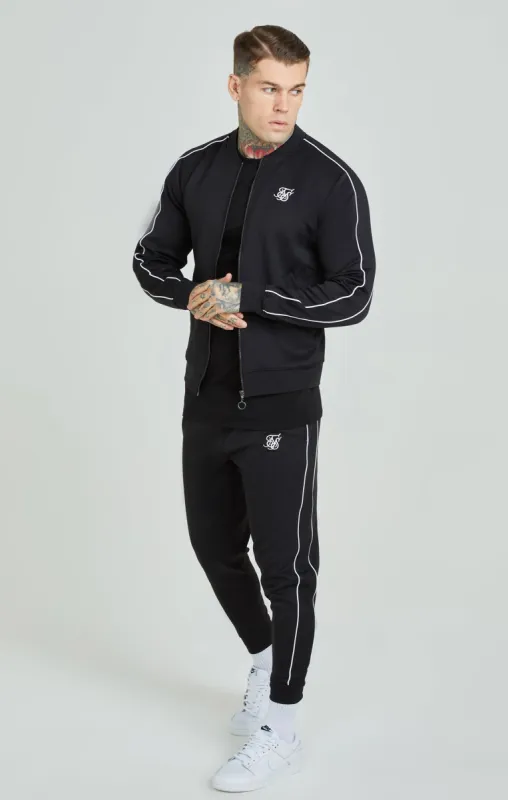 Black Panelled Tracksuit sold by Siksilk