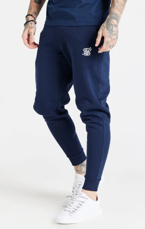 Navy Essential Fitted Jogger sold by Siksilk