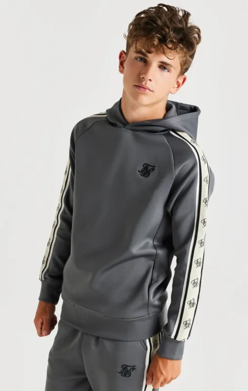SikSilk Cali Tape Overhead Hoodie - Grey sold by Siksilk
