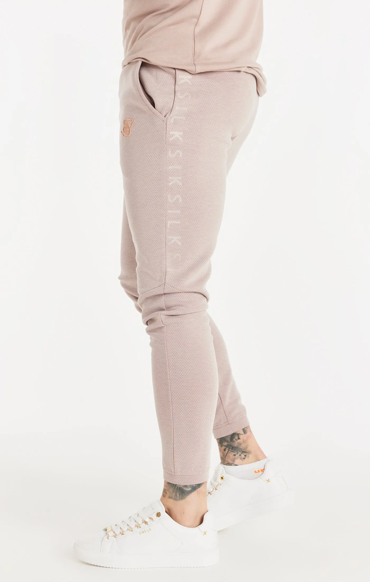 Pink Washed Fitted Tape Pant sold by Siksilk product image thumbnail 2