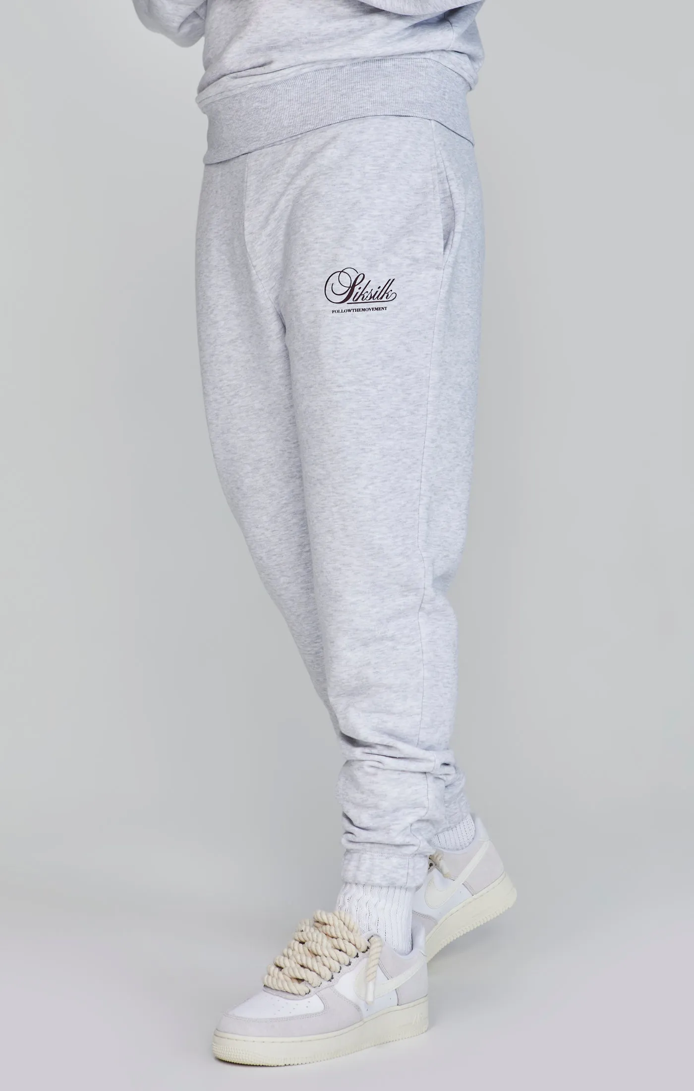 Snow Marl Logo Joggers sold by Siksilk product image thumbnail 3