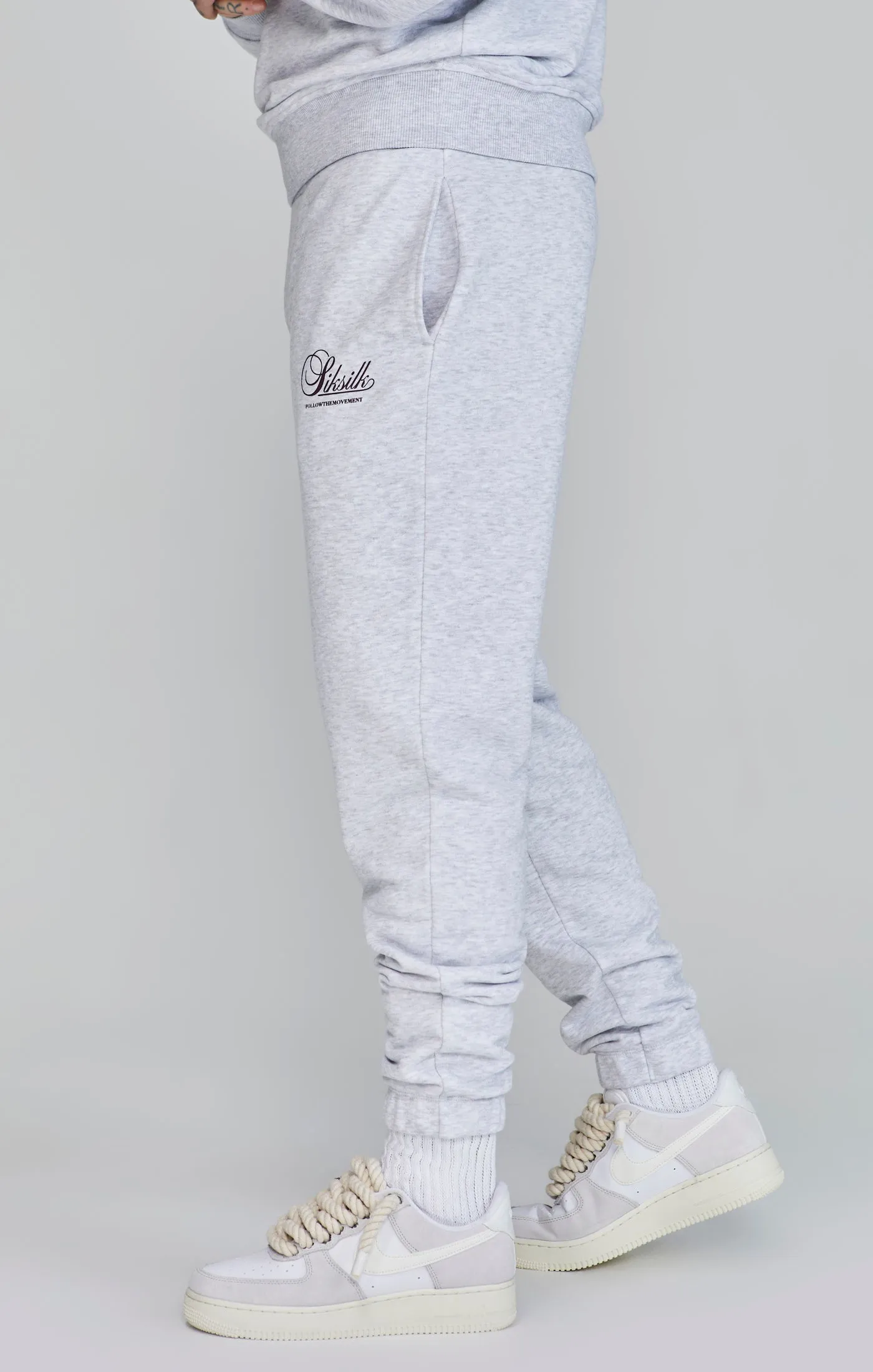Snow Marl Logo Joggers sold by Siksilk product image thumbnail 4