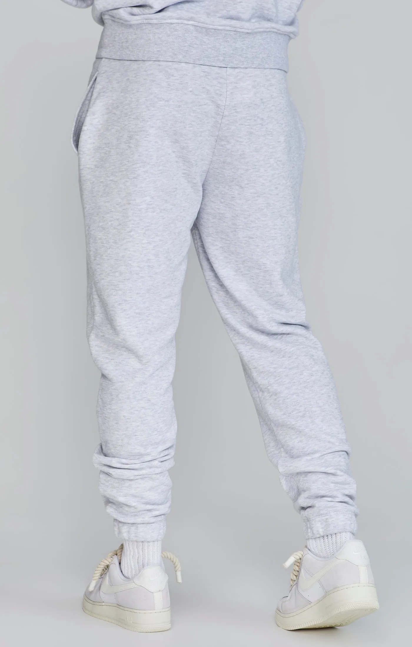 Snow Marl Logo Joggers sold by Siksilk