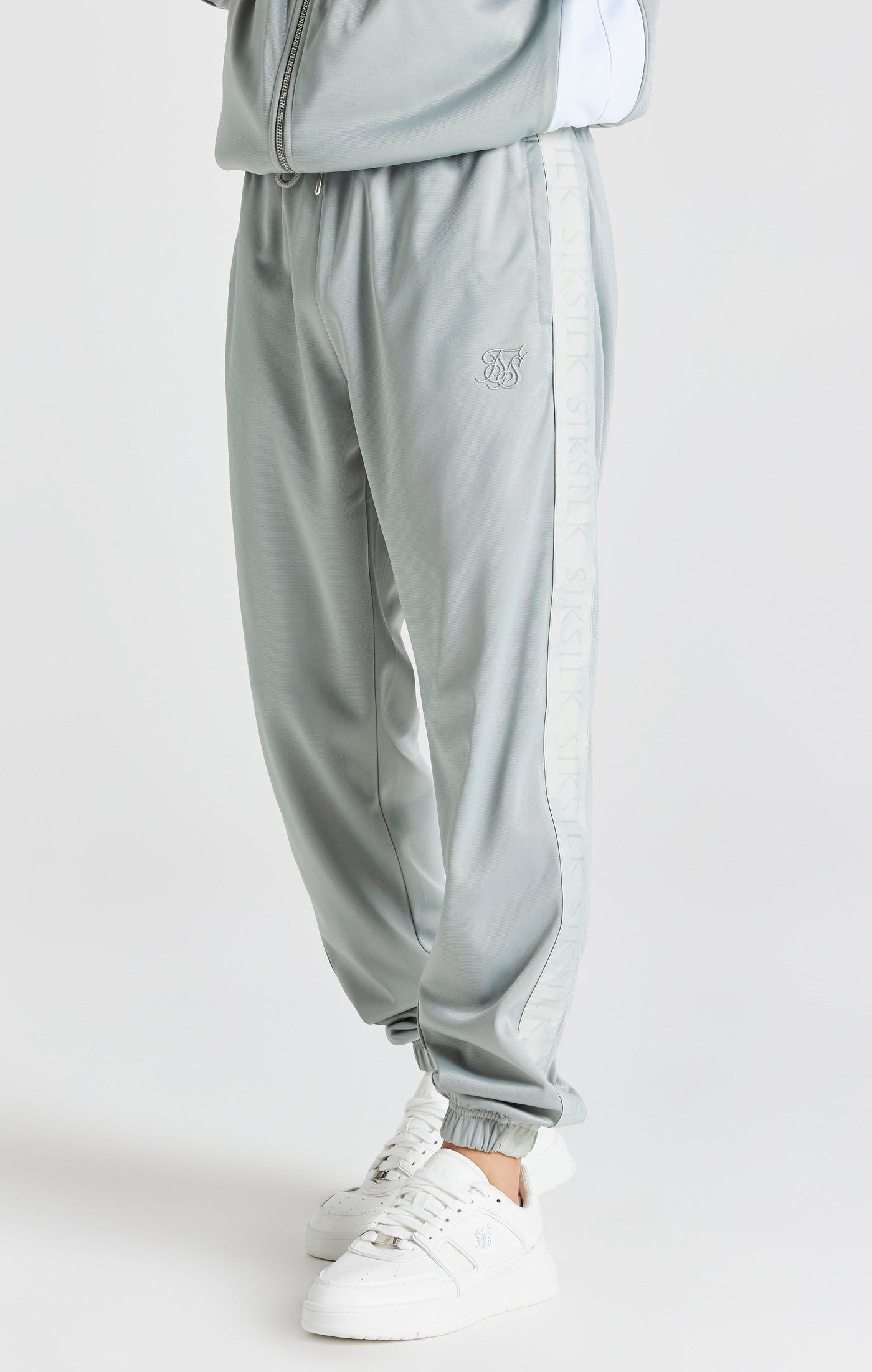 Grey Tape Thru Track Pant sold by Siksilk product image thumbnail 2