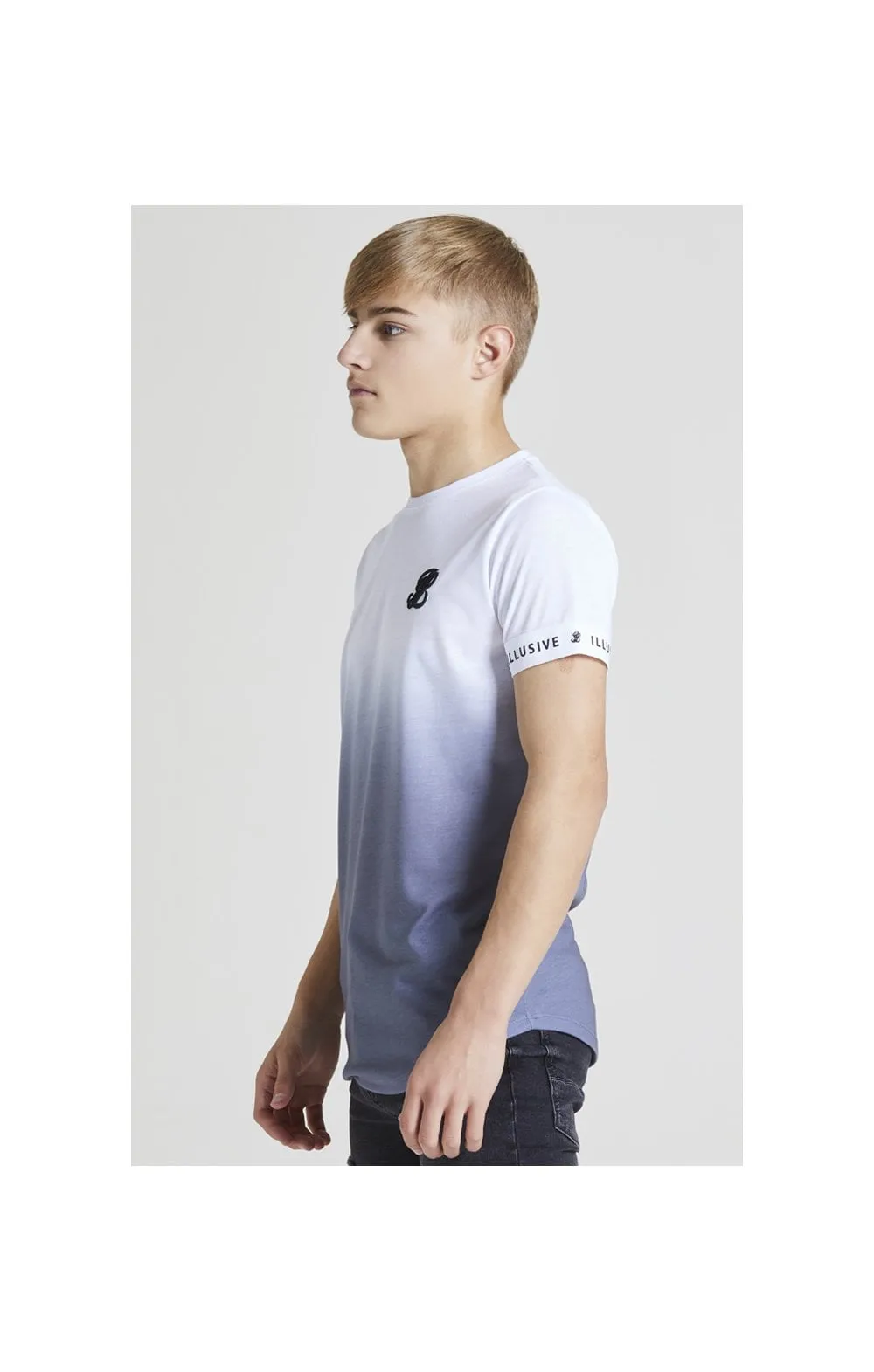Illusive London Fade Tech Tee – White & Grey sold by Siksilk product image thumbnail 2