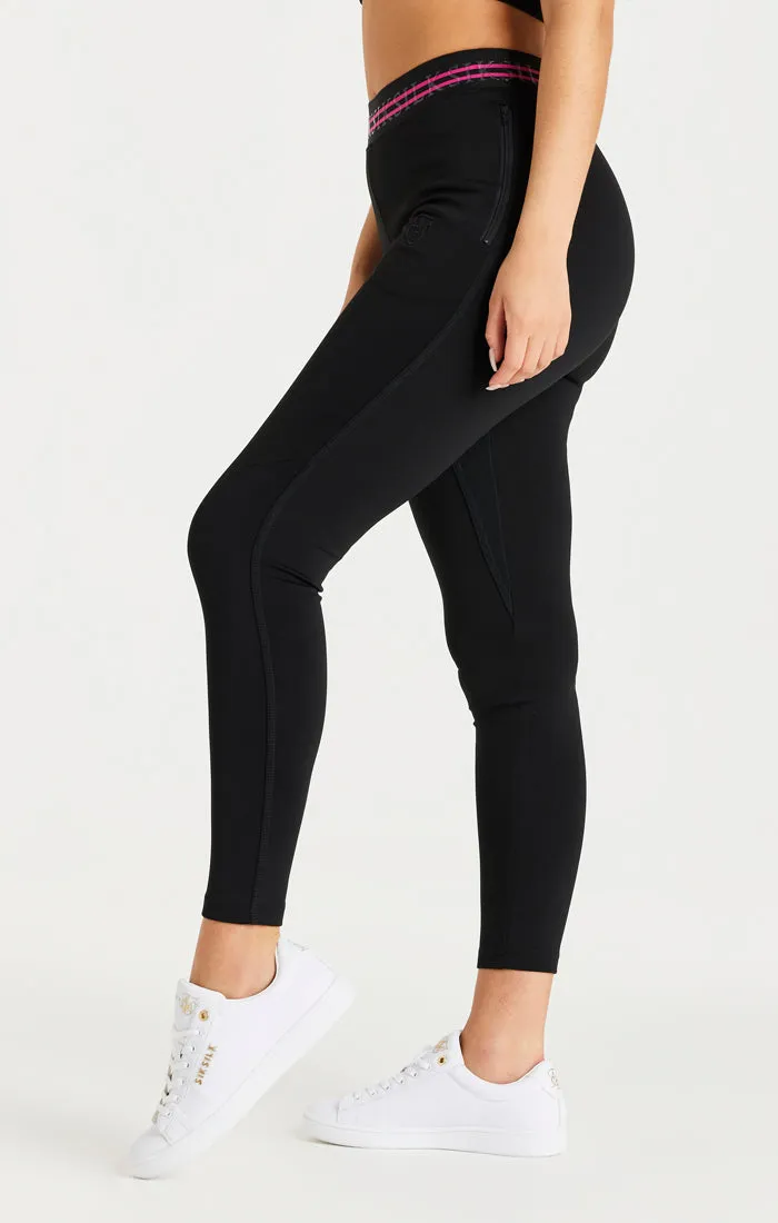 Black Tape Track Pant sold by Siksilk product image thumbnail 2