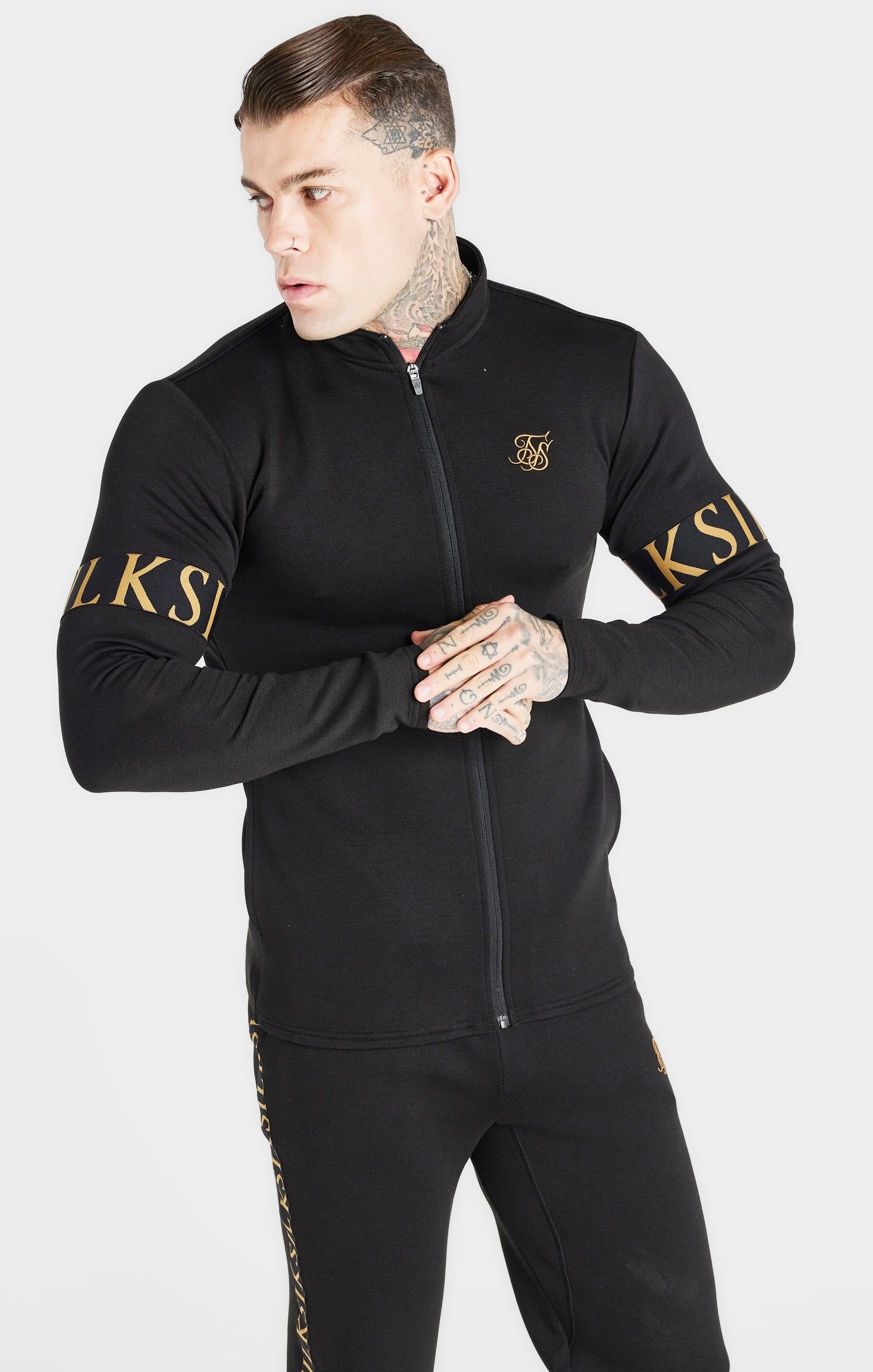 Black Dynamic Funnel Track Top sold by Siksilk