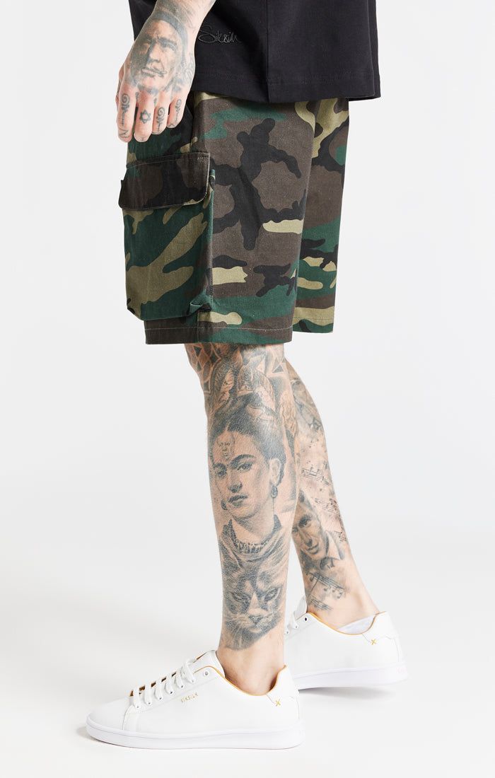 Green Camo Cargo Short sold by Siksilk product image thumbnail 2