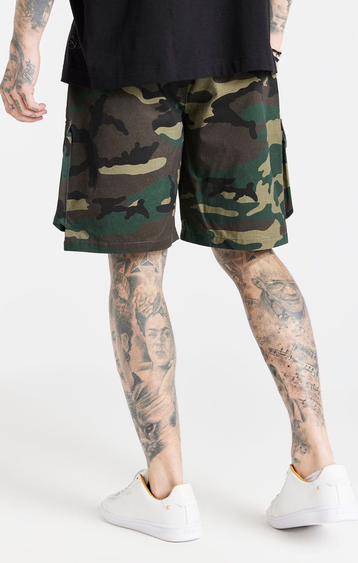 Green Camo Cargo Short sold by Siksilk product image thumbnail 3