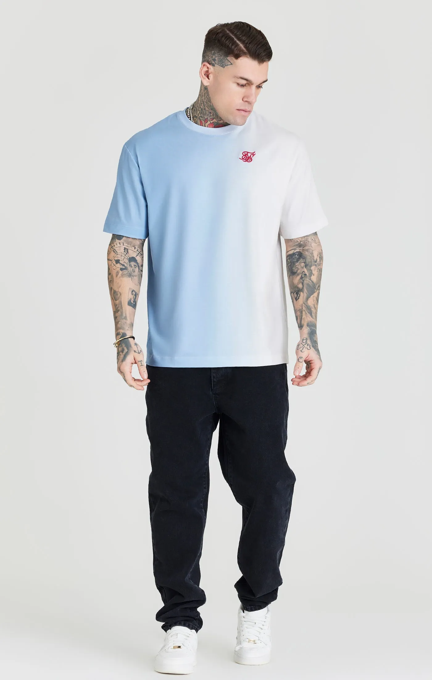 Blue Fade Oversized T-Shirt sold by Siksilk product image thumbnail 2