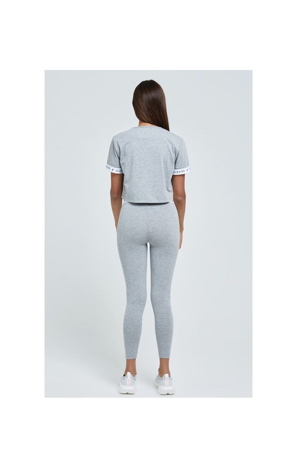 Illusive London Core Crop Tee - Grey Marl sold by Siksilk product image thumbnail 4