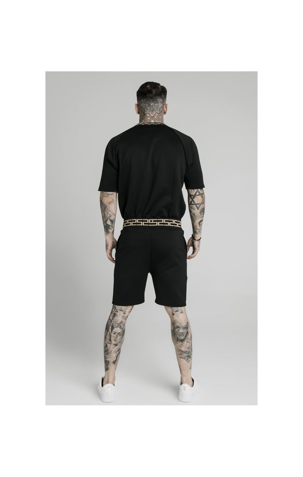 SikSilk Chain Rib Relaxed Shorts - Black sold by Siksilk product image thumbnail 4