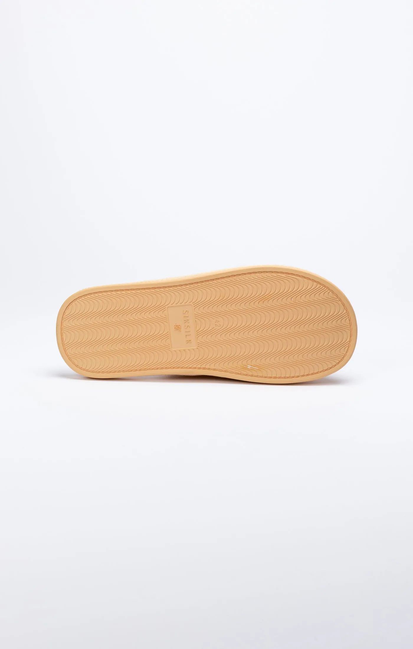 Beige Slipper With Embroidered Logo sold by Siksilk product image thumbnail 5