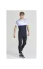 Illusive London Tie Dye Fade Tee - Grey,Navy & white sold by Siksilk