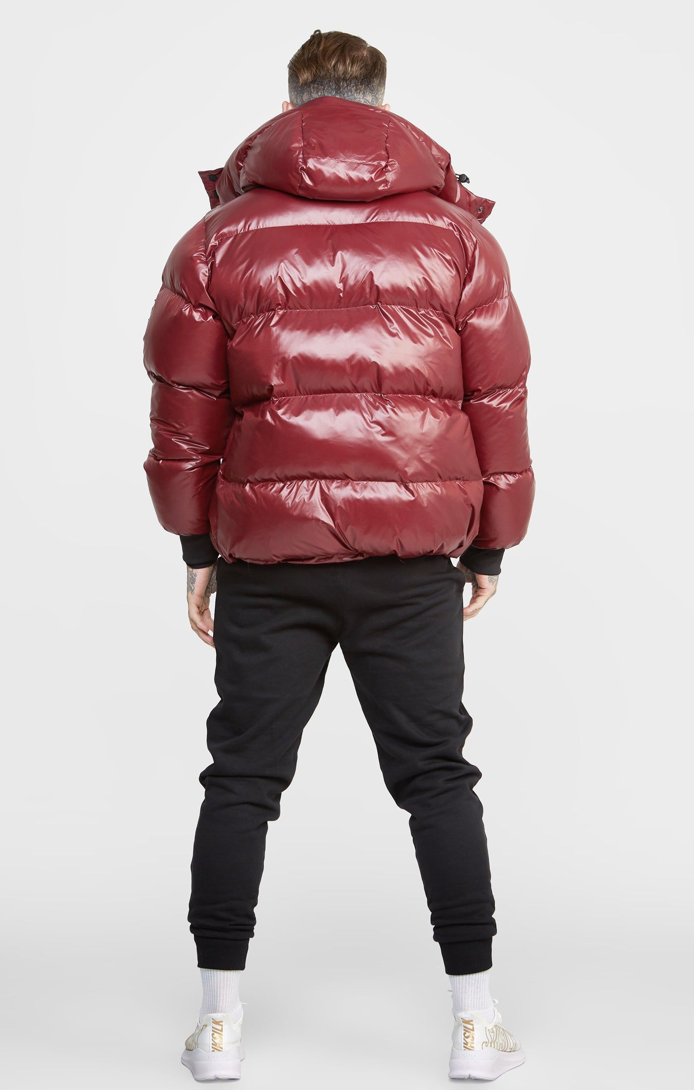 Burgundy Puffer Jacket sold by Siksilk product image thumbnail 5