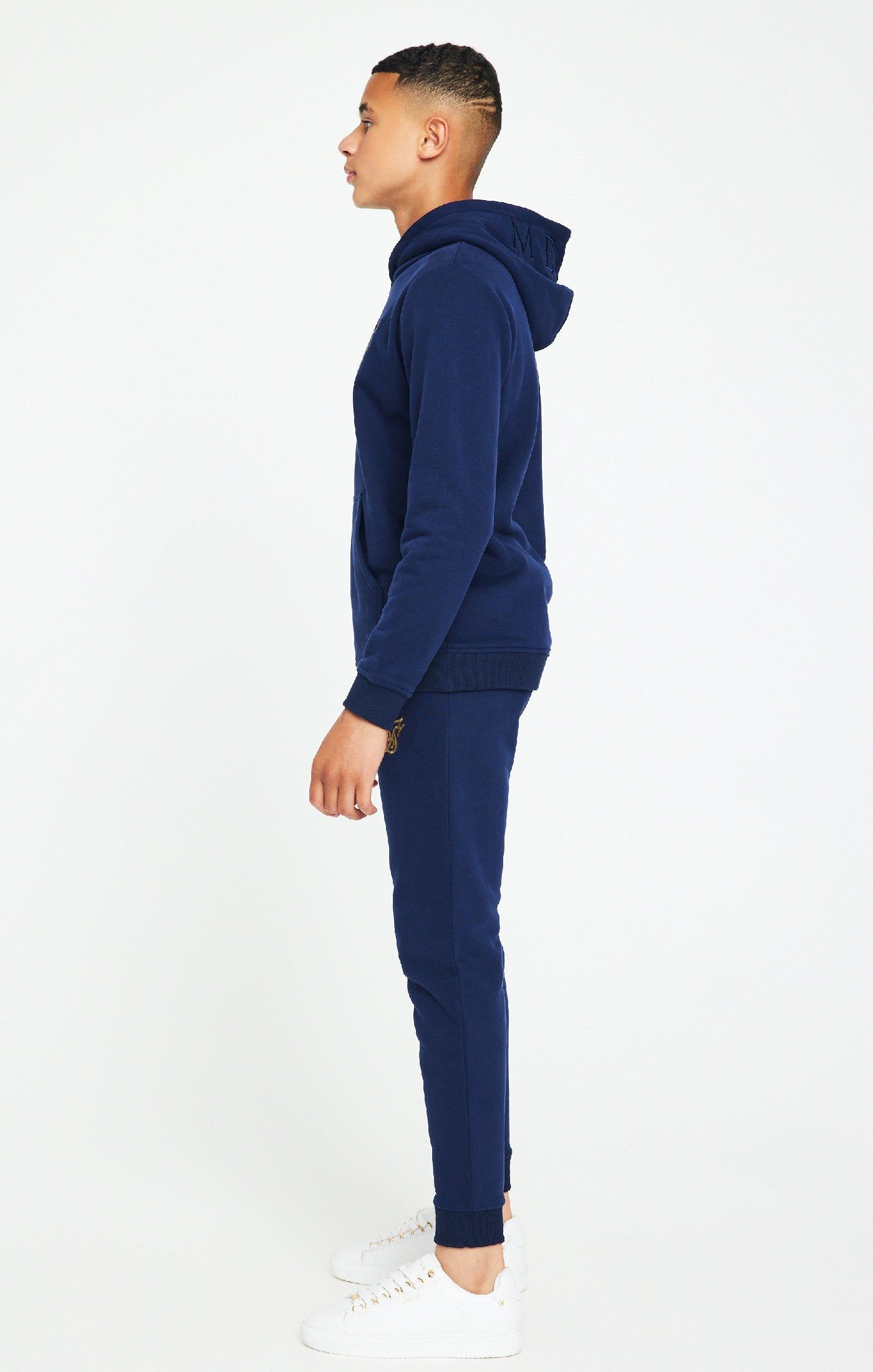 Boys Messi x SikSilk Navy Fleece Overhead Hoodie sold by Siksilk product image thumbnail 4