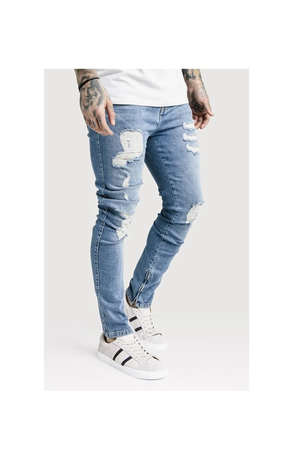 SikSilk Vintage Denim - Blue sold by Siksilk product image thumbnail 3