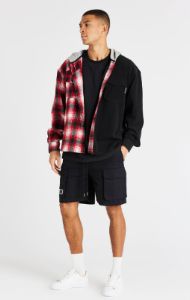 Black Cargo Short sold by Siksilk