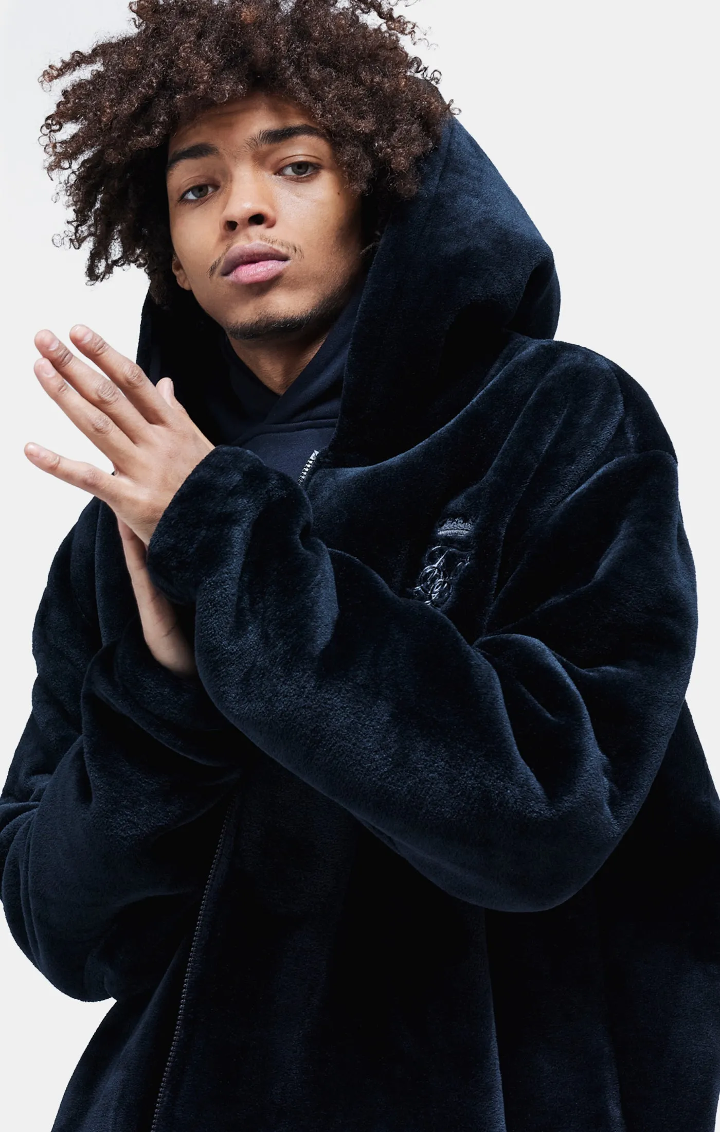 Messi x SikSilk Black Faux Fur Jacket sold by Siksilk product image thumbnail 2