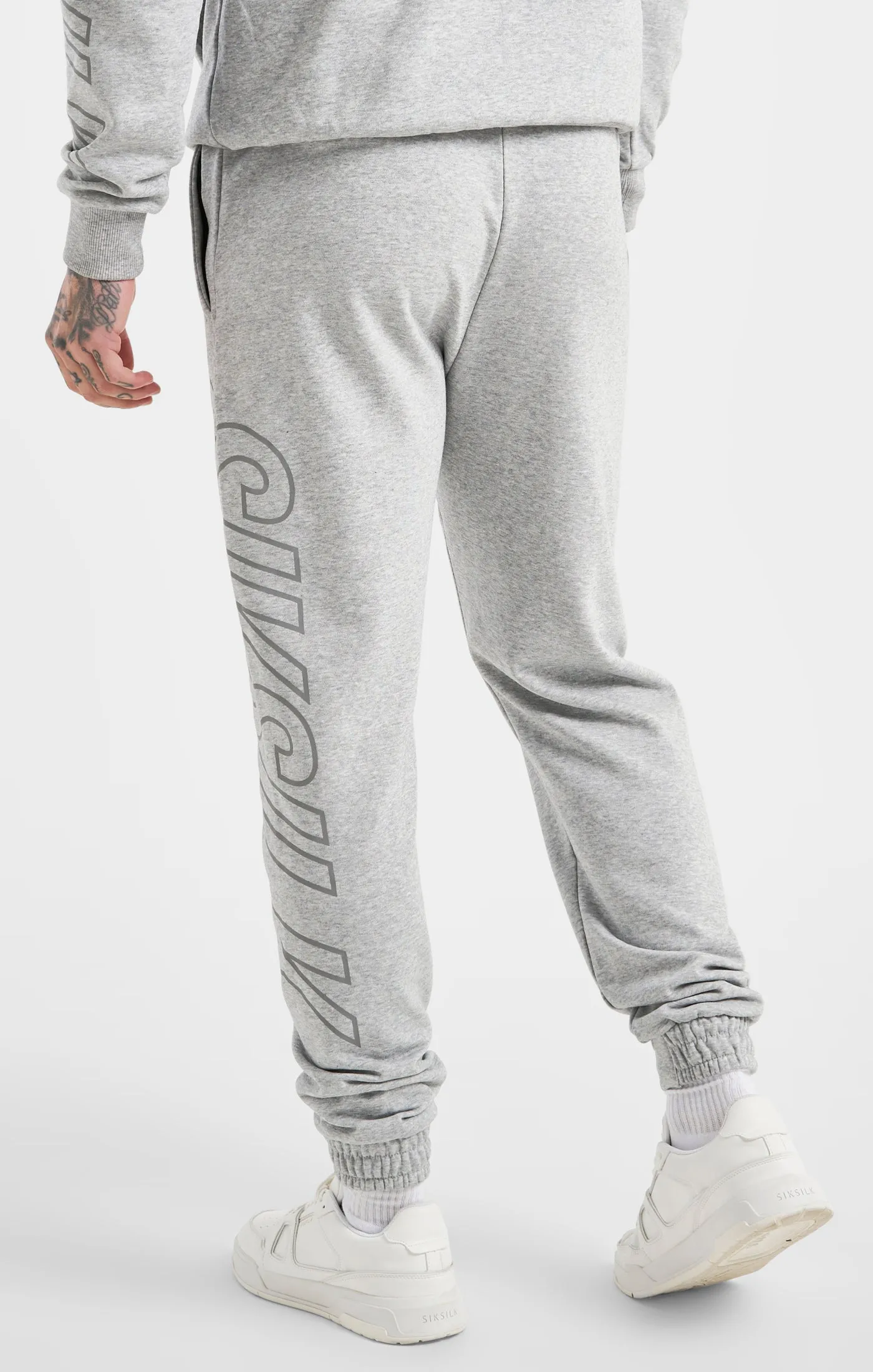 Grey Marl Track Pant sold by Siksilk product image thumbnail 3