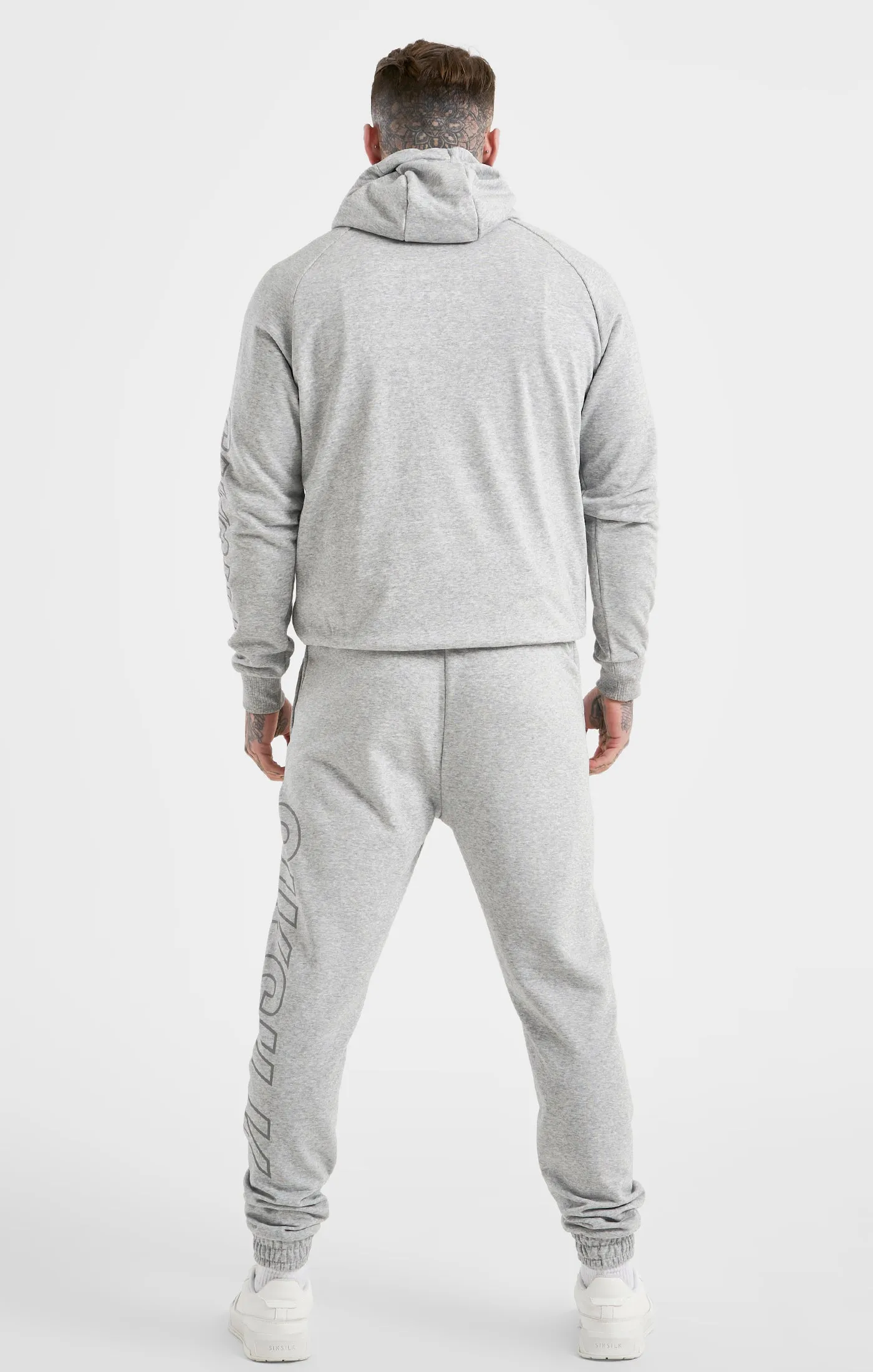 Grey Marl Track Pant sold by Siksilk product image thumbnail 4