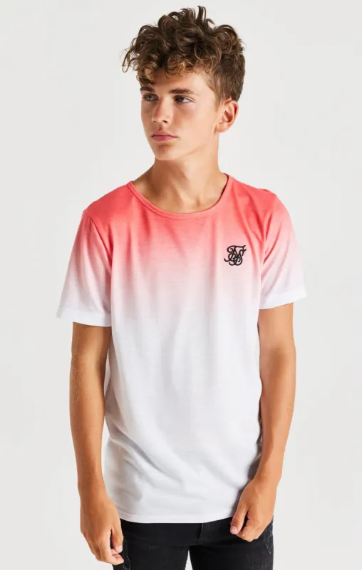 SikSilk High Fade Tee - Orange & White sold by Siksilk