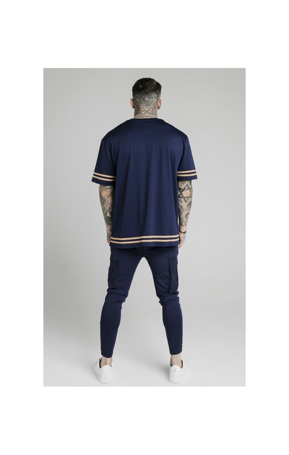 SikSilk S/S Essential Tee - Navy Eclipse sold by Siksilk product image thumbnail 5