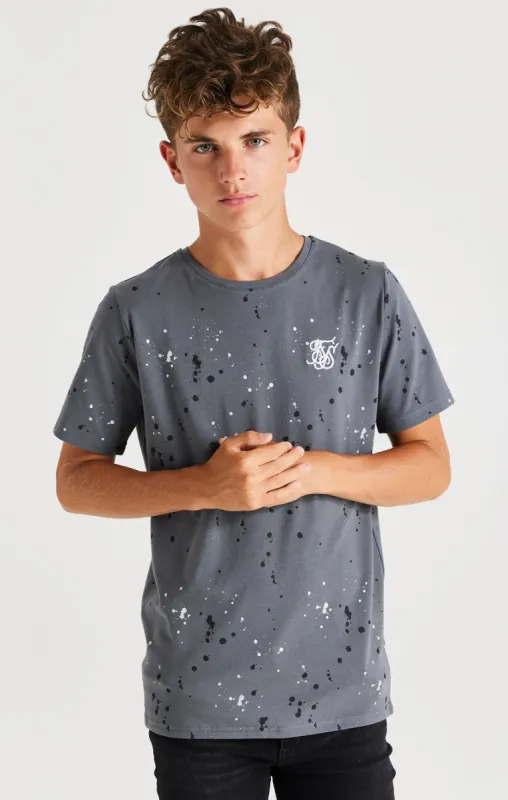 SikSilk Paint Splatter Tee - Grey sold by Siksilk