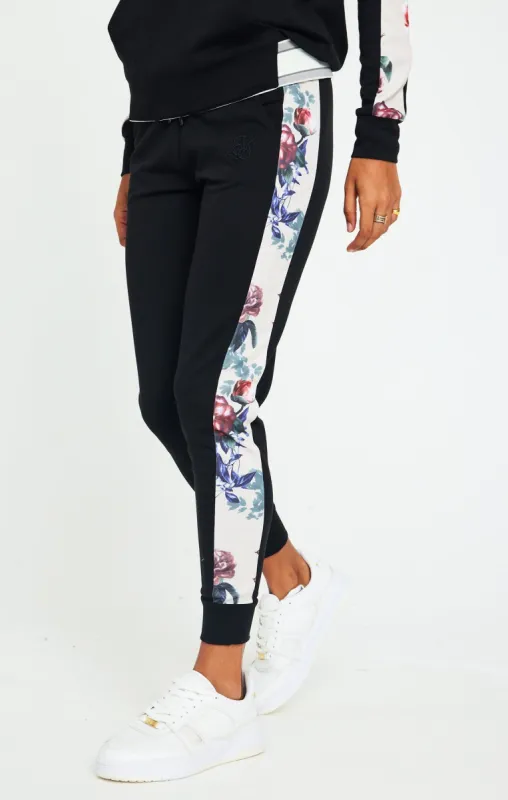 SikSilk Botanical Florals Pants - Black sold by Siksilk