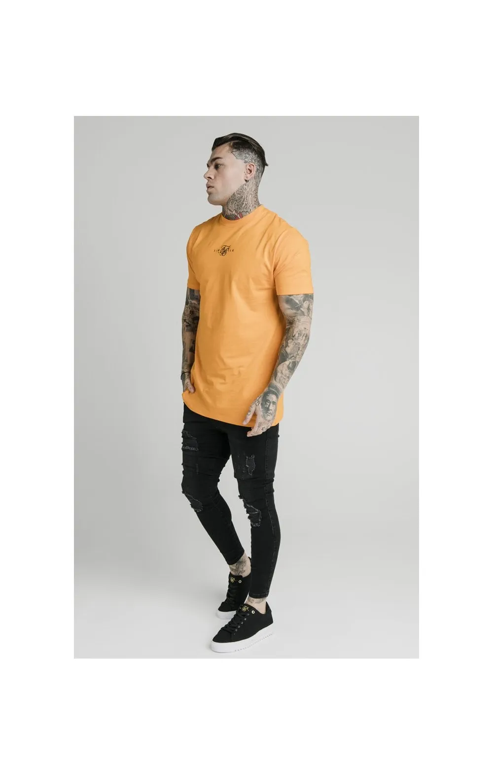 SikSilk S/S Square Hem Tee – Orange sold by Siksilk product image thumbnail 4