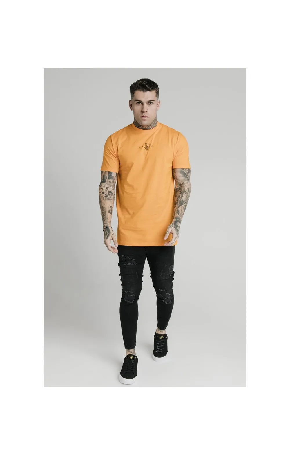 SikSilk S/S Square Hem Tee – Orange sold by Siksilk product image thumbnail 2