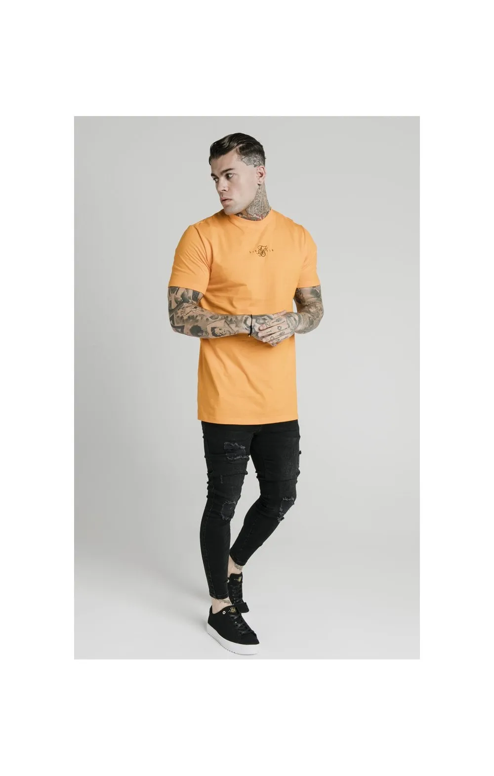 SikSilk S/S Square Hem Tee – Orange sold by Siksilk product image thumbnail 3