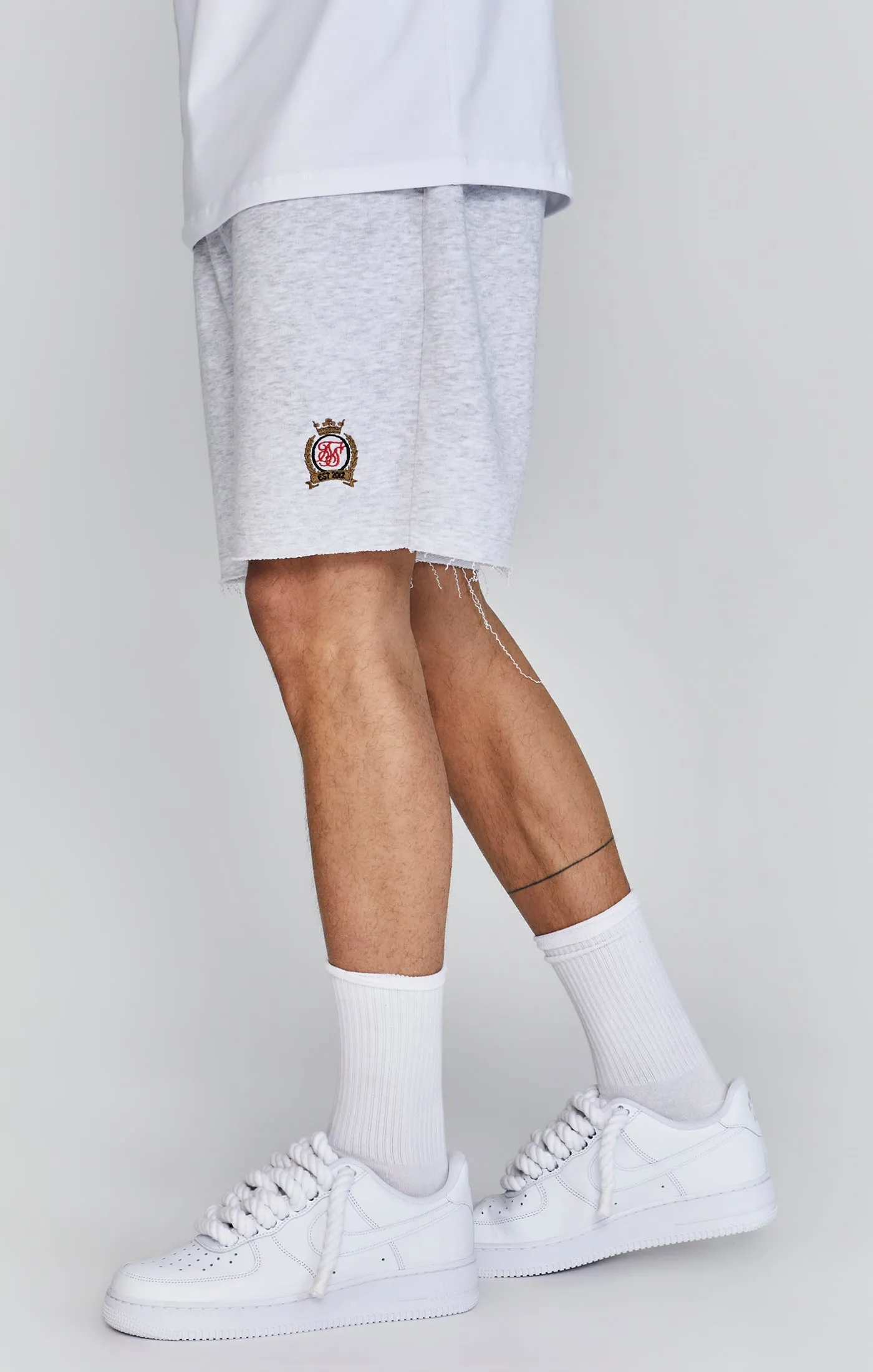 Grey Marl Shorts sold by Siksilk