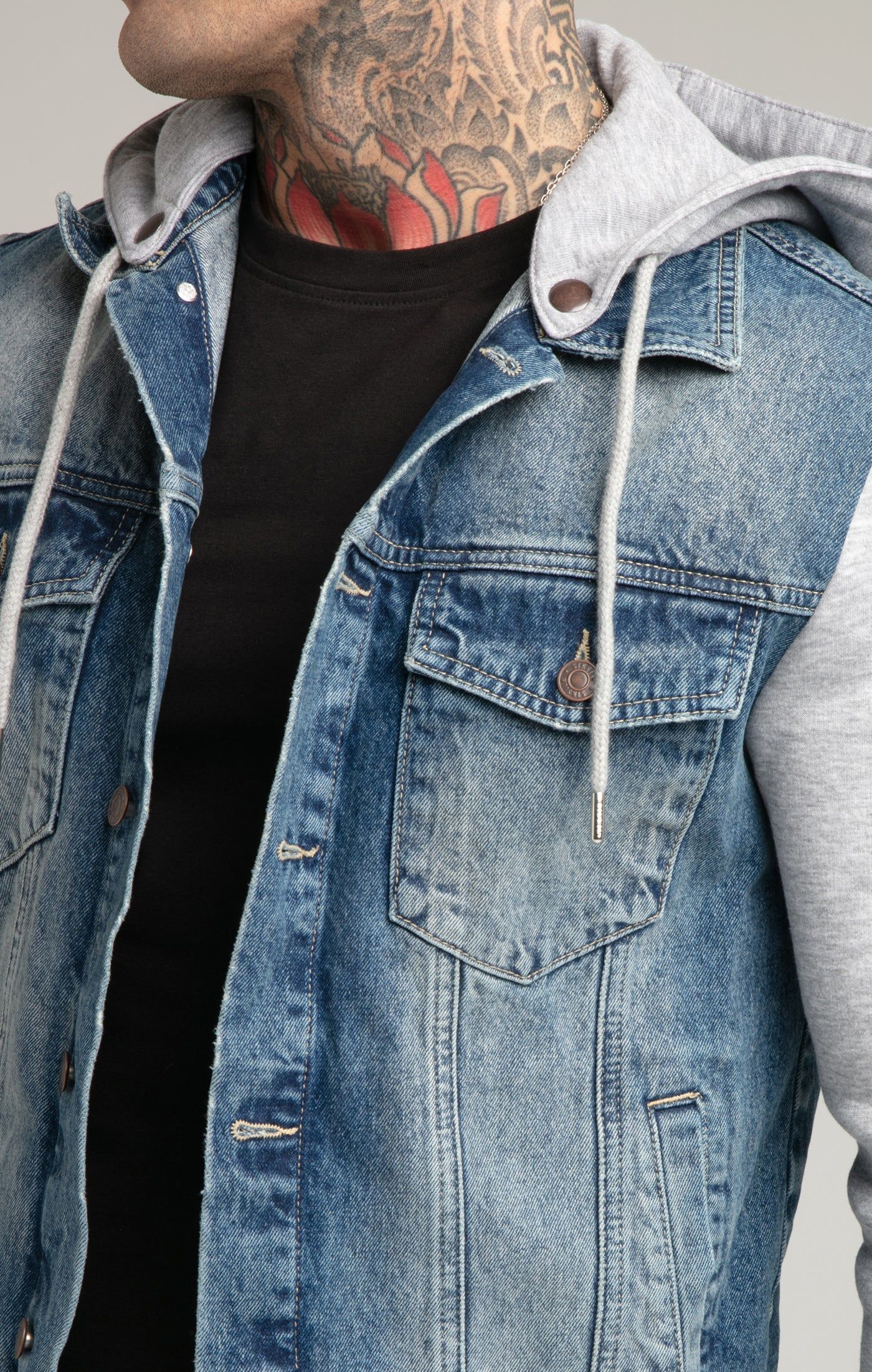Blue Denim Jacket sold by Siksilk product image thumbnail 2