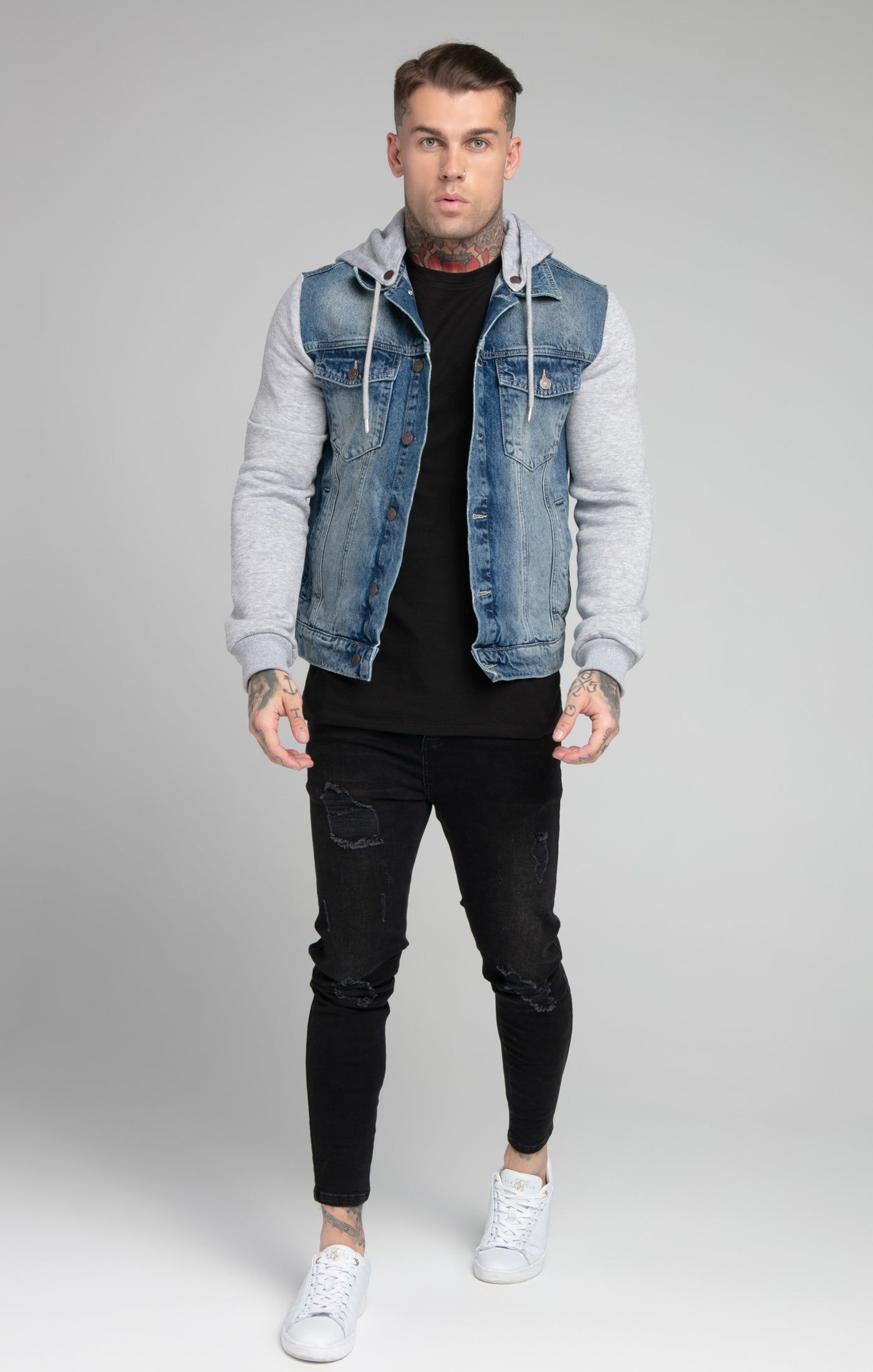 Blue Denim Jacket sold by Siksilk product image thumbnail 3