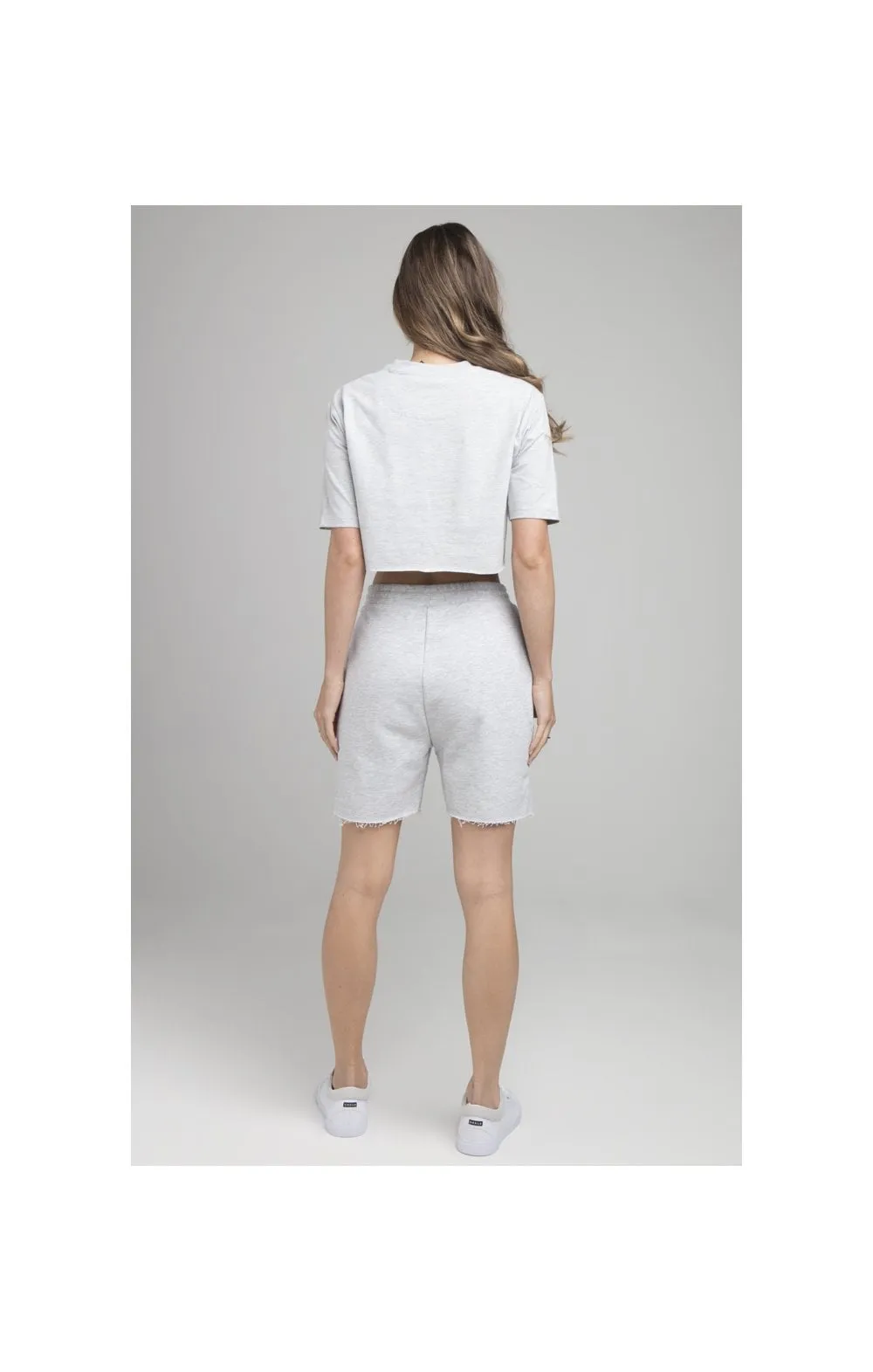 SikSilk Cropped Tee - Grey Marl sold by Siksilk product image thumbnail 5