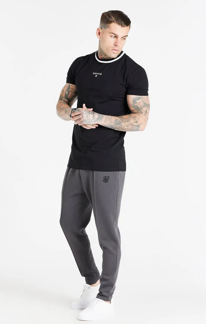 Black Muscle Fit T-Shirt sold by Siksilk product image thumbnail 4