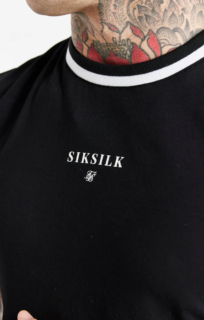 Black Muscle Fit T-Shirt sold by Siksilk product image thumbnail 2