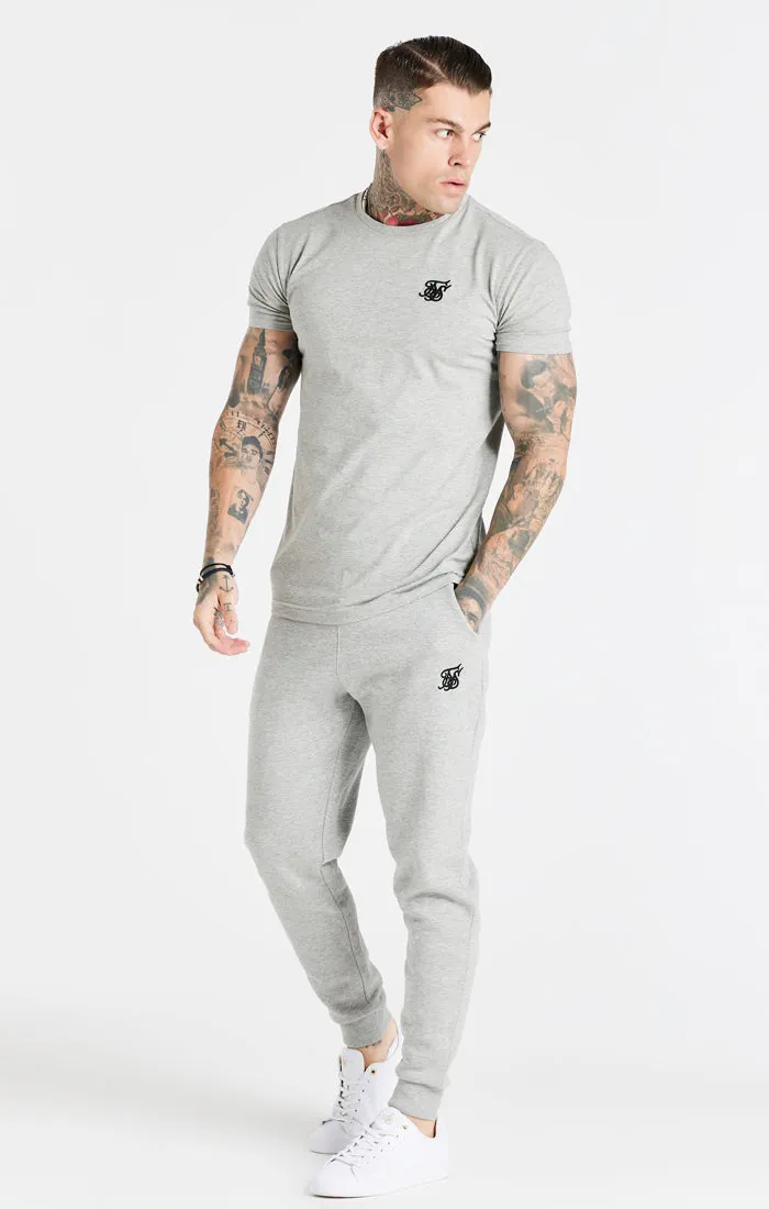 Grey Marl Essential Muscle Fit T-Shirt sold by Siksilk product image thumbnail 4
