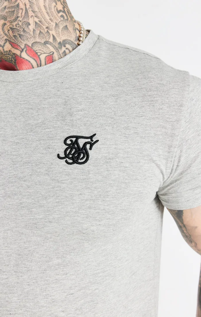 Grey Marl Essential Muscle Fit T-Shirt sold by Siksilk product image thumbnail 2