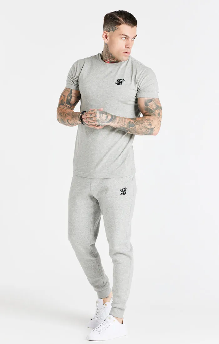 Grey Marl Essential Muscle Fit T-Shirt sold by Siksilk product image thumbnail 3