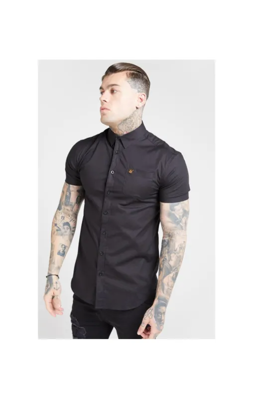 SikSilk S/S Smart Shirt - Black sold by Siksilk