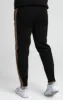 Black, Gold Knitted Tape Track Pant sold by Siksilk