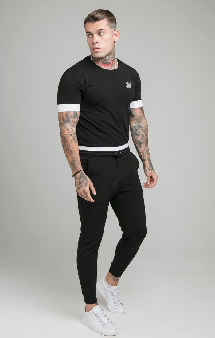 SikSilk Taped Tech Tee - Black sold by Siksilk product image thumbnail 4