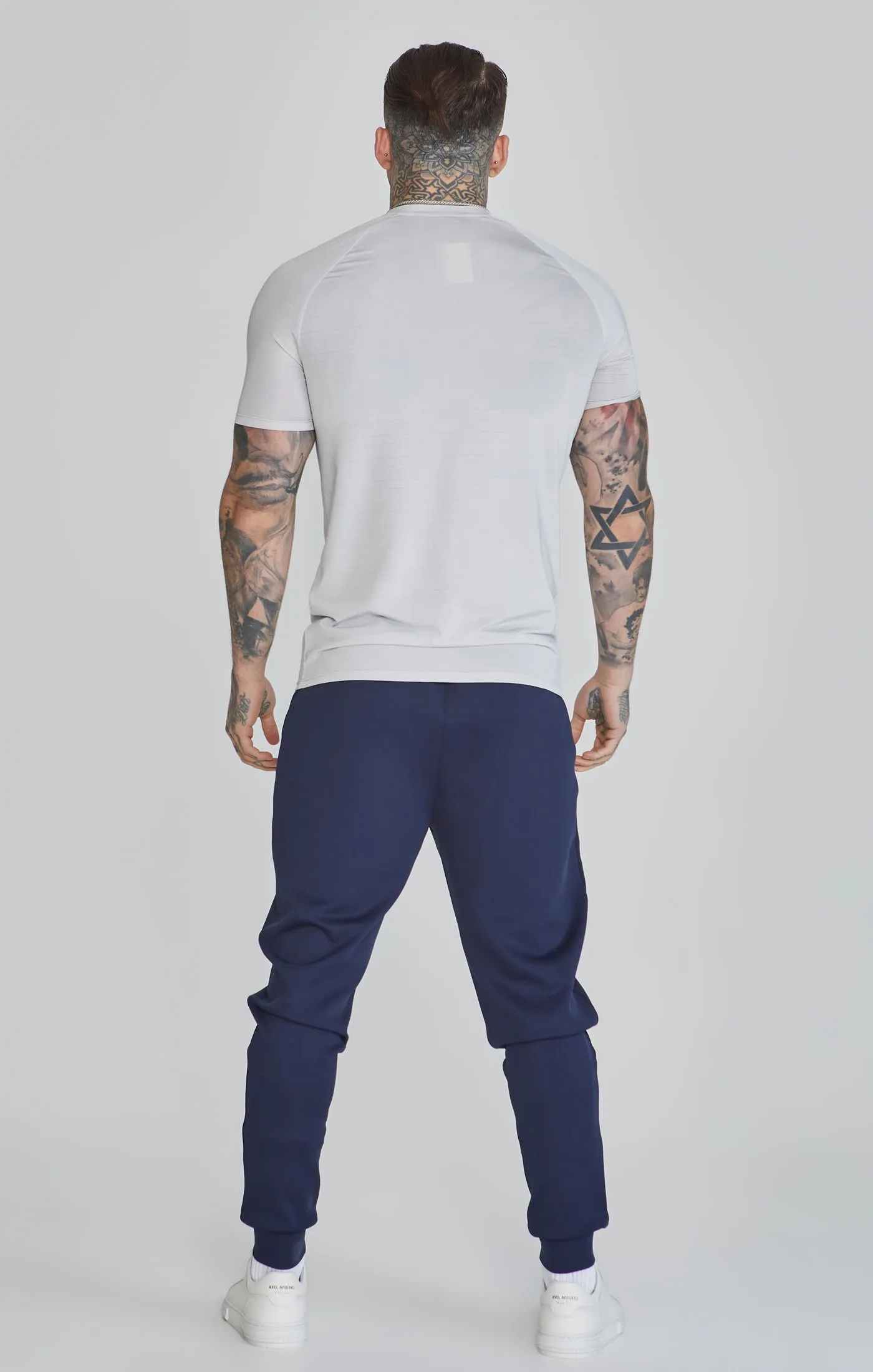 Navy Essentials Poly Track Pants sold by Siksilk product image thumbnail 5