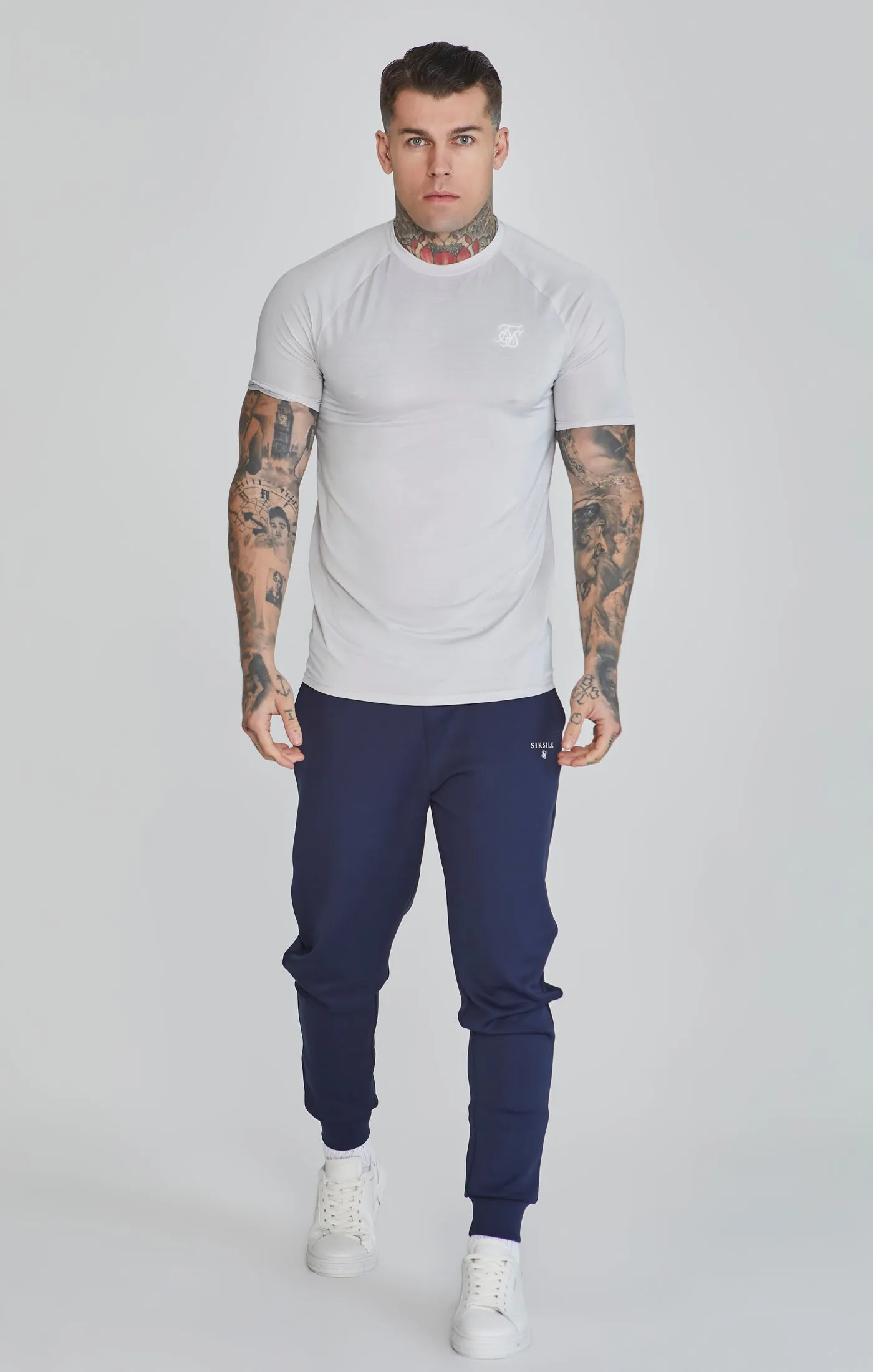 Navy Essentials Poly Track Pants sold by Siksilk product image thumbnail 2