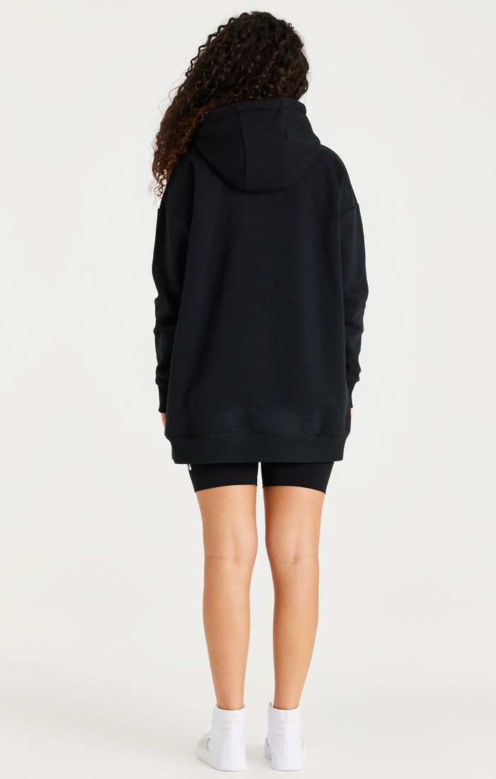 Black Oversize Hoodie Dress sold by Siksilk product image thumbnail 4