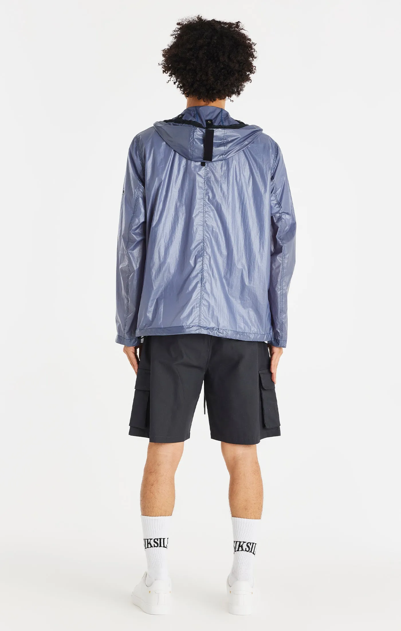 SikSilk Packaway Nylon Zip Through Jacket - Navy sold by Siksilk product image thumbnail 3