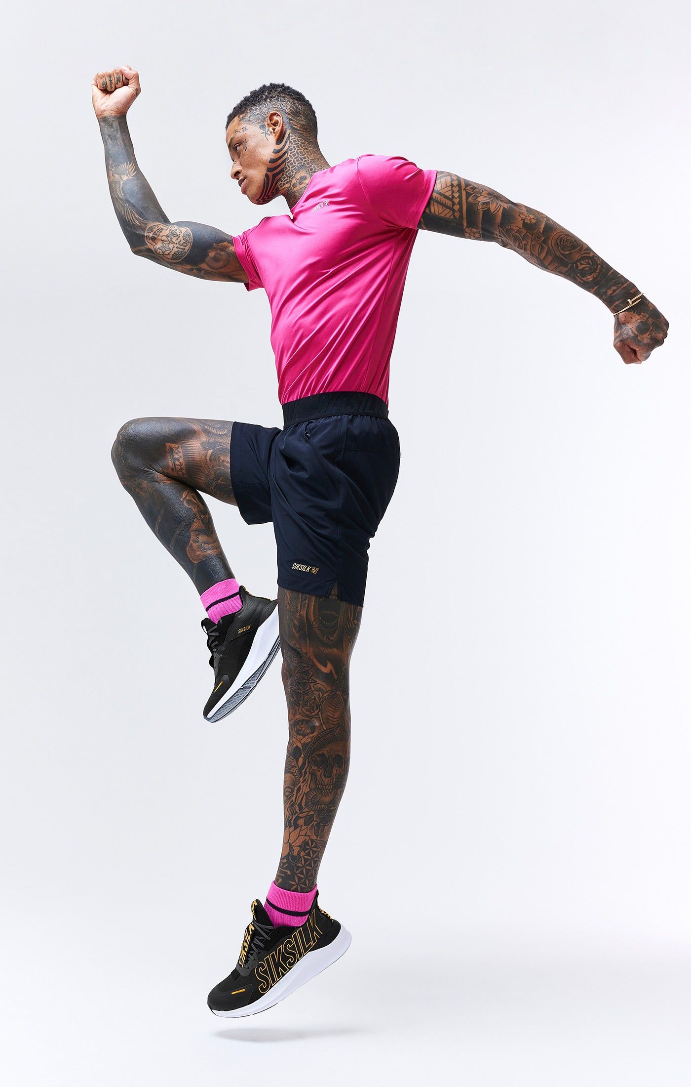 Pink Sports Poly T-Shirt sold by Siksilk product image thumbnail 7