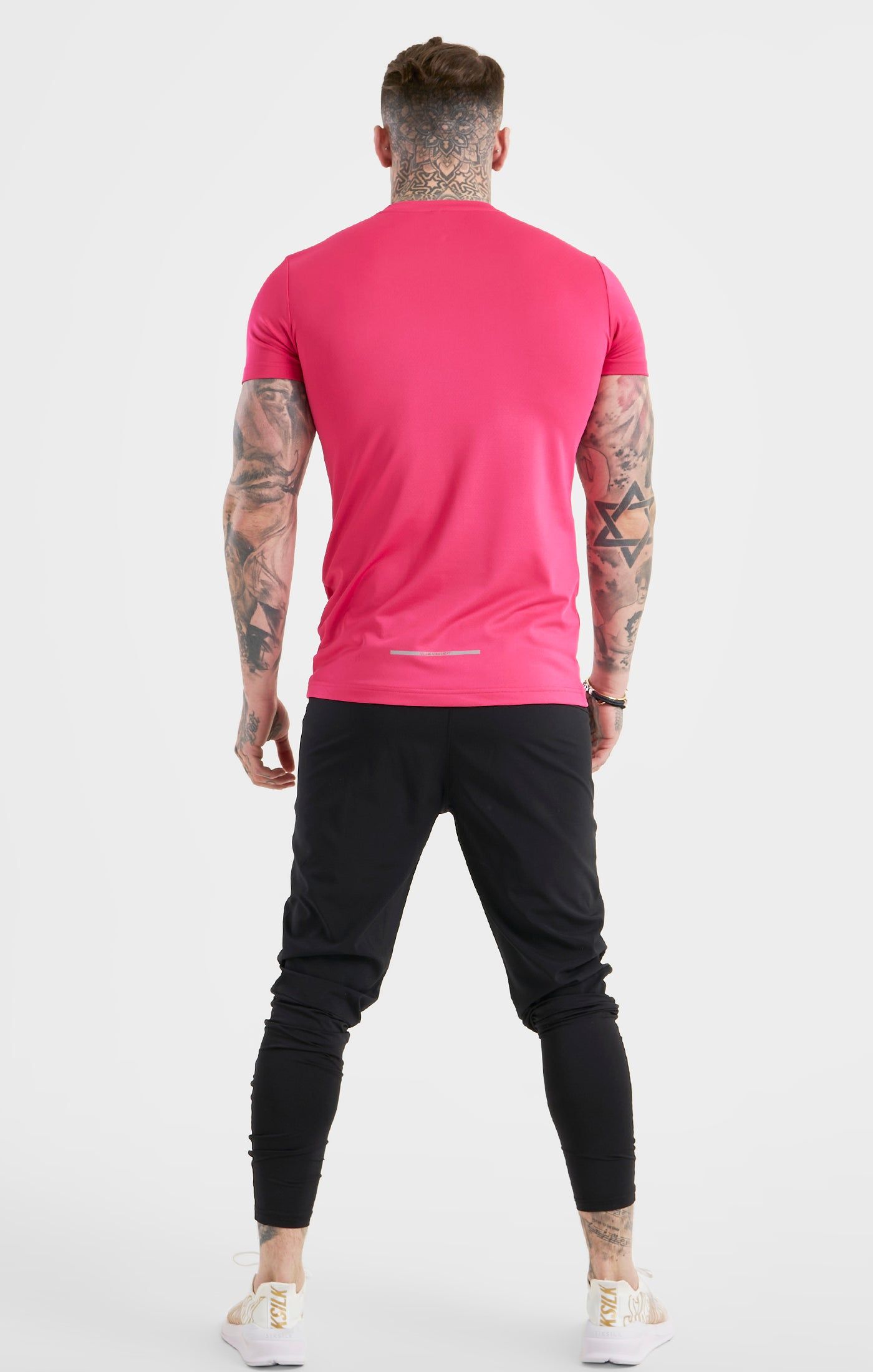 Pink Sports Poly T-Shirt sold by Siksilk product image thumbnail 5